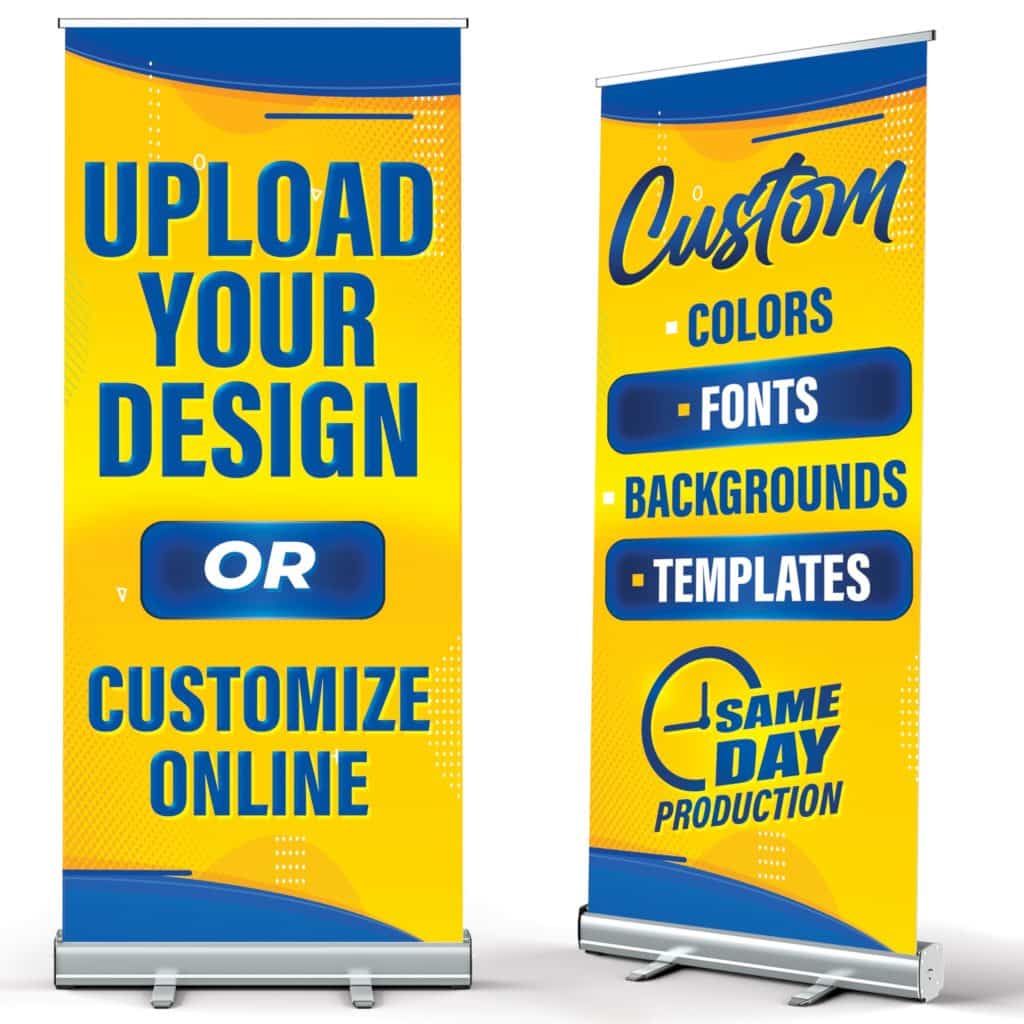 retractable banner and sign