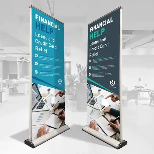 retractable banner and sign