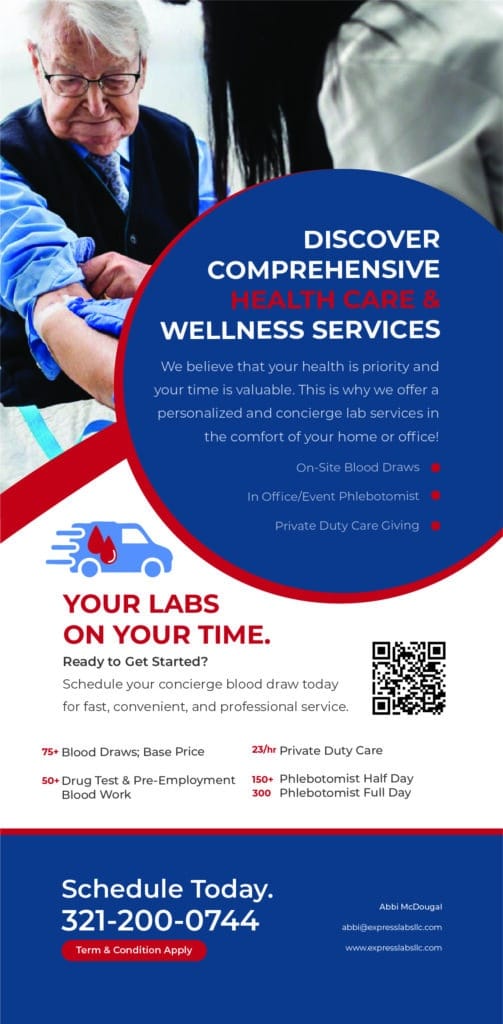 Express Labs Branding refresh for the rack cards